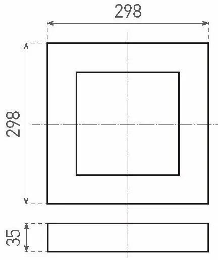 LED Stropné svietidlo FENIX LED/24W/230V 3800K 29,8 cm