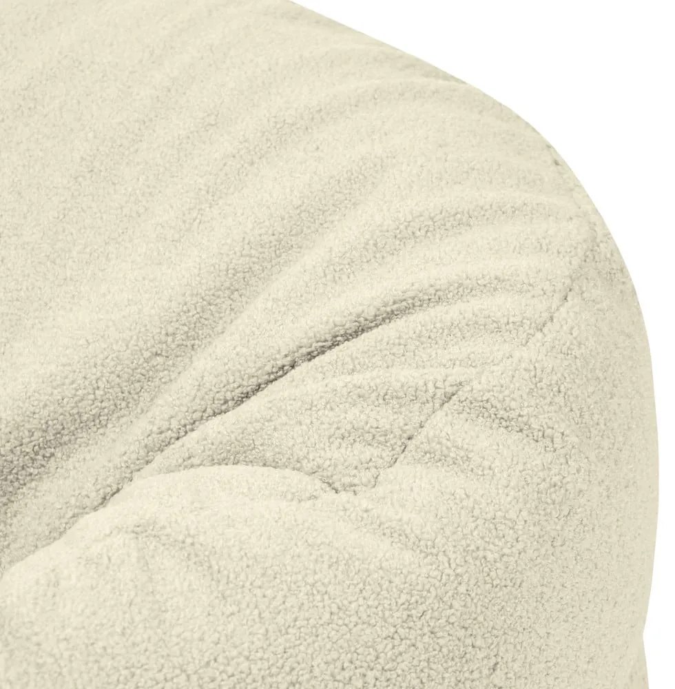 Hnedý detský sedací vak z textílie buklé Roll 80 – SLOWDOWN