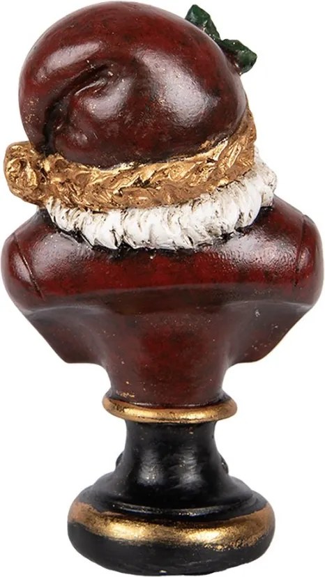 Dekorácie busta Santa - 9 * 8 * 15 cm