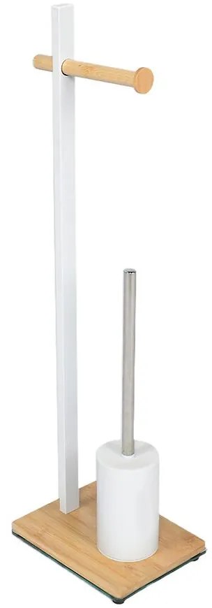 WC stojan biela/bambus 2bir0033aa-A