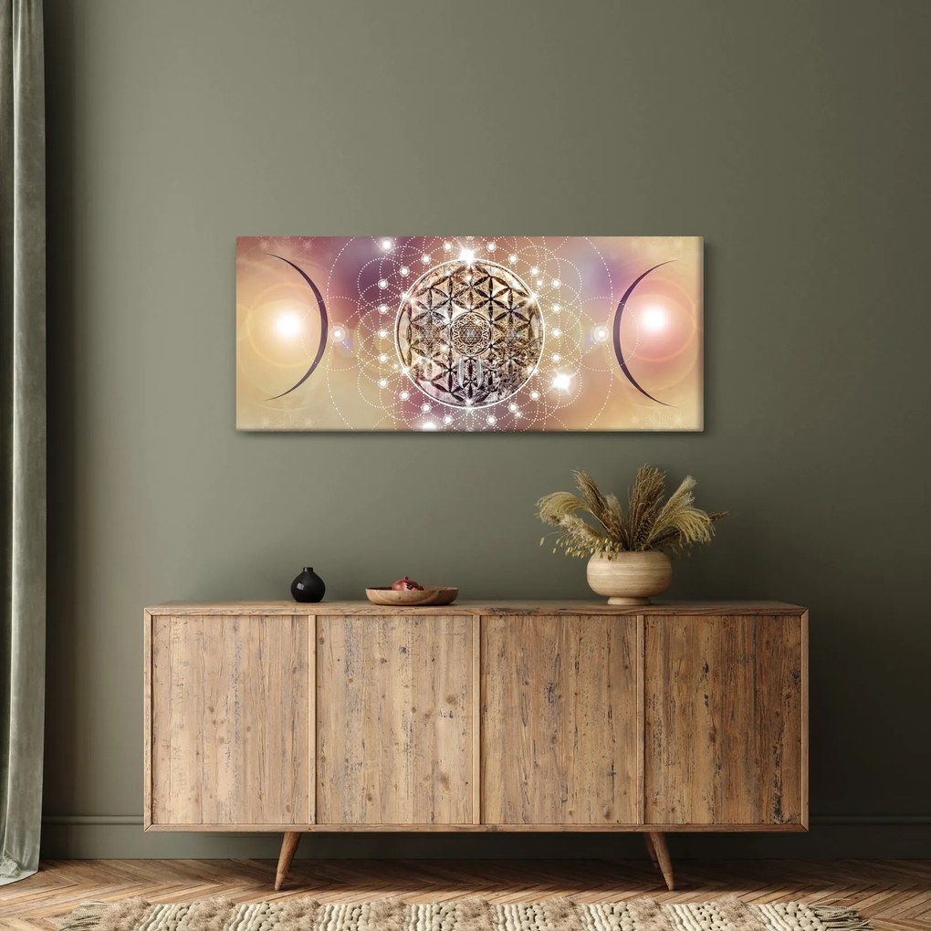 Obraz - Mandala s elementmi (120x50 cm)