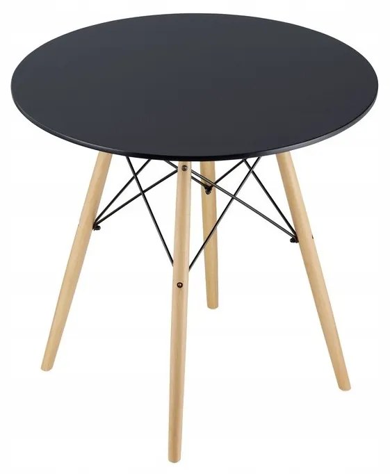 Supplies Leo jedálenský stôl 80 cm čierny