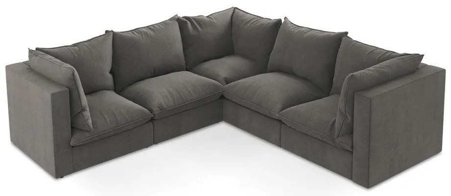 Tmavosivá rohová pohovka Manao – Makamii