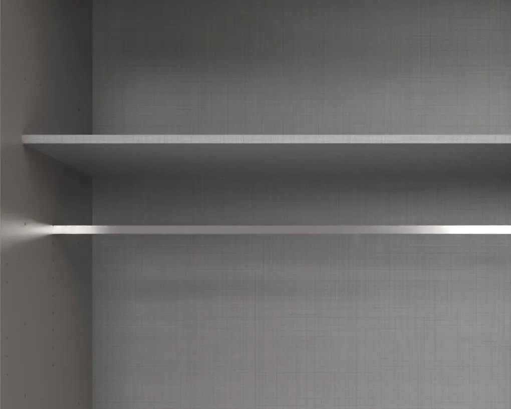 Šatníková skriňa so zrkadlami Düsseldorf, 270 cm, biela