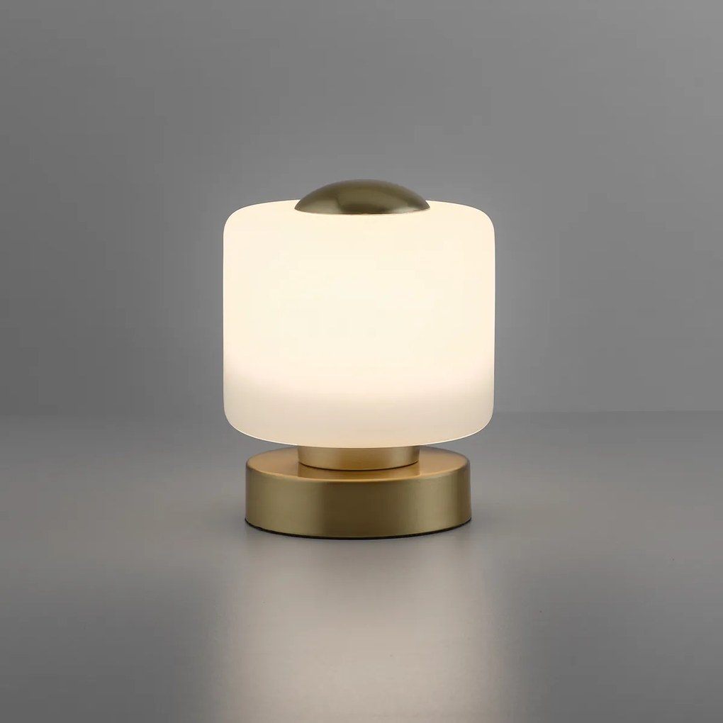 Stolná lampa mosadz vrátane LED 3-stupňový stmievač s dotykom - Mirko