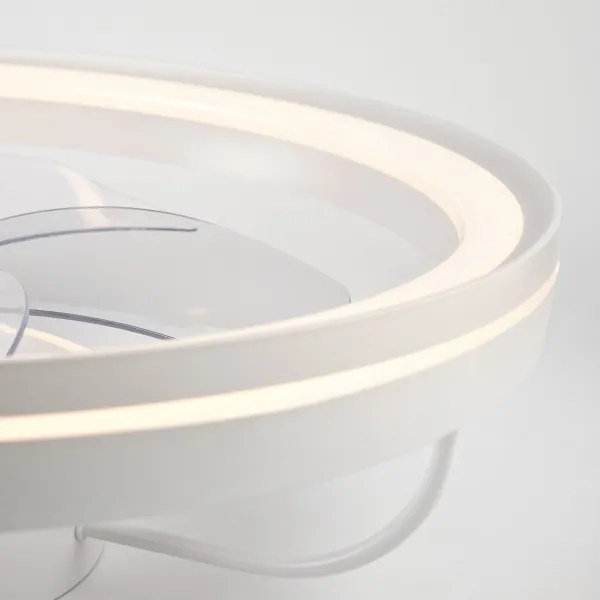 LED Stropné svietidlo s ventilátorom FARGO LED/37W/230V biela + DO