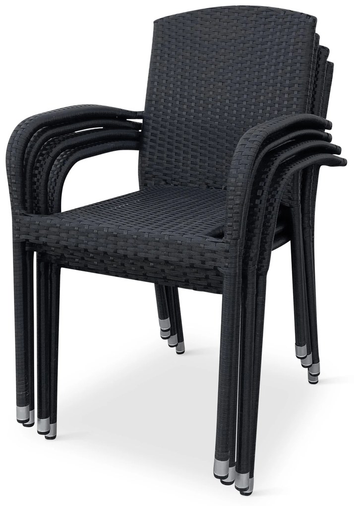 Záhradný jedálenský set Viking XL 190cm + 8x ratanová stolička Roma