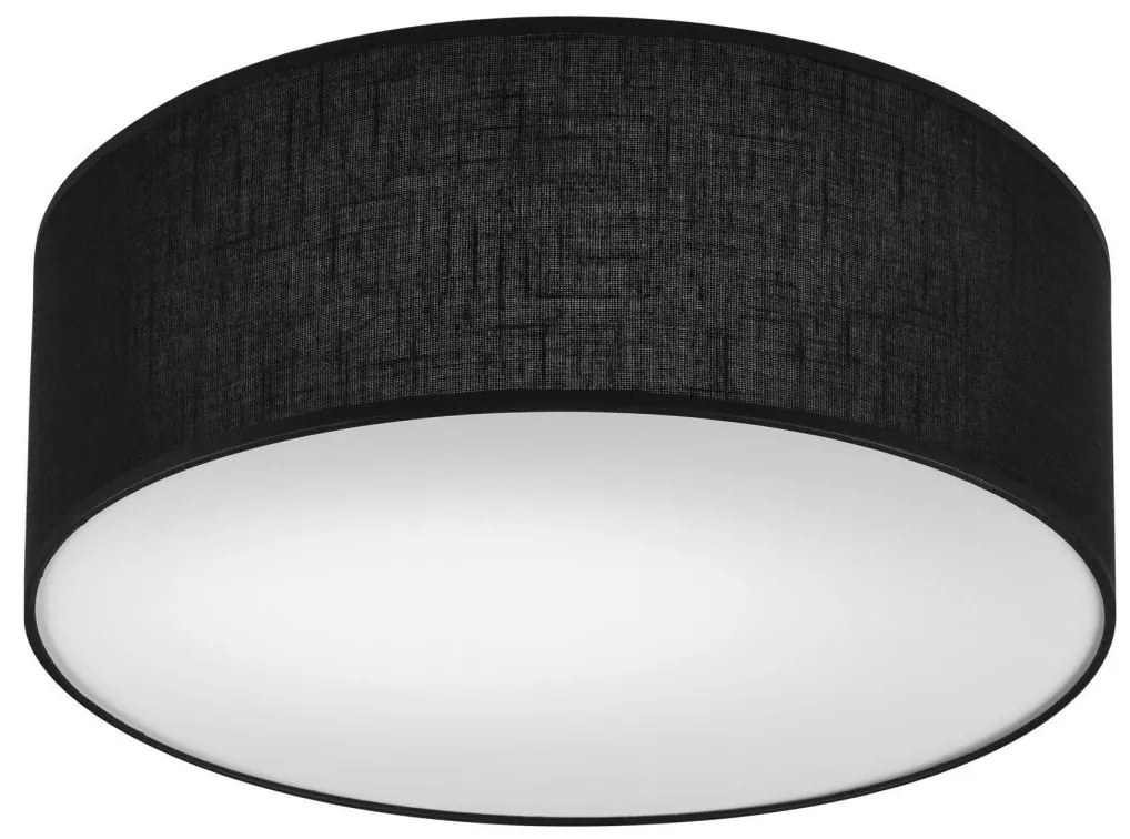 Stropné svietidlo SIRJA DOUBLE 2xE27/15W/230V pr. 35 cm čierna