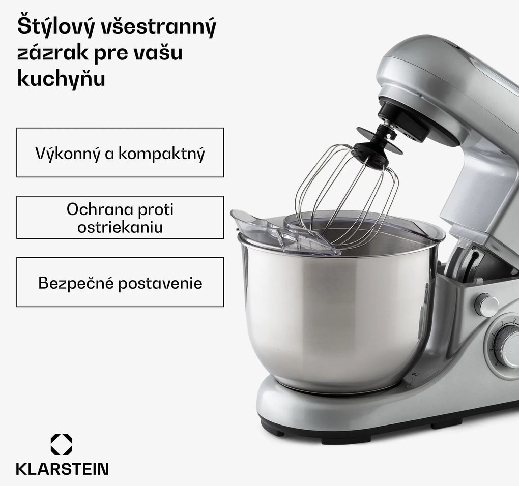 Klarstein Bella Pico 2G, kuchynský robot, 1300 W, 1,7 PS, 6 stupňov, 5 l