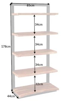 Knižnica/Regál Mammut 41628 85cm Drevo Acacia  - Komfort-nábytok