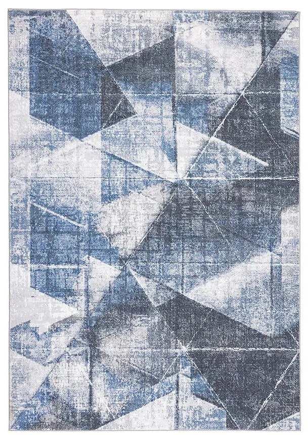 Koberec Chenile Print Rug 1,33/1,9 RS2447PT-1 modrá