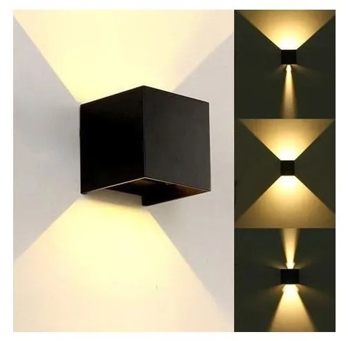 LED Vonkajšie nástenné svietidlo KREON 2xLED/3W/230V IP54 3000K čierna