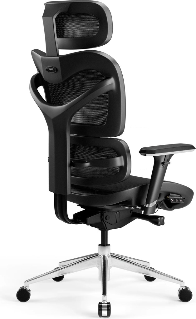 Ergonomická kancelárska stolička čierna: Diablo V-Commander