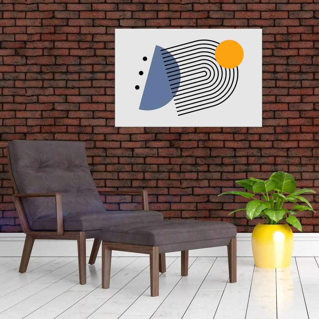Obraz - Minimalistická abstrakcia N⁰2 (90x60 cm)