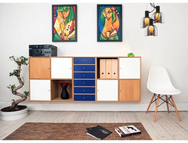 Klausen 111049 - Luster na lanku FIRE 1xE27/9W/230V šedá/čierna