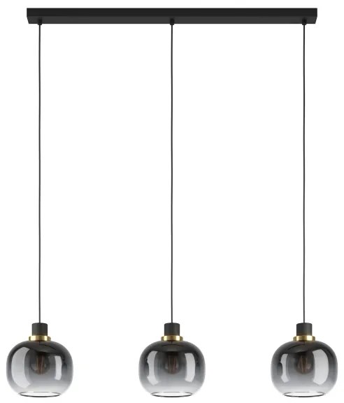 Eglo 99617 - Luster na lanku OILELLA 3xE27/40W/230V šedá