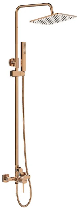 Laveo Pola, sprchová súprava s pákovou batériou, ružové zlato, LAV-PLA_80KX