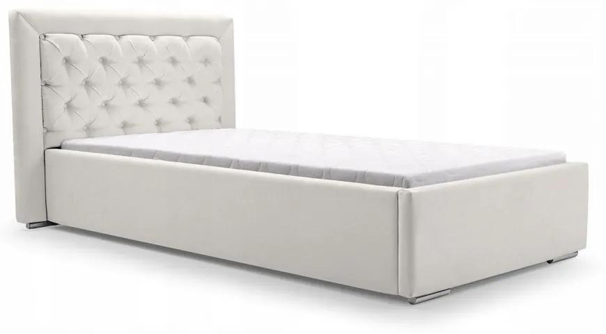Čalúnená jednolôžková posteľ Danielle | 90 x 200 cm Farba: Béžová