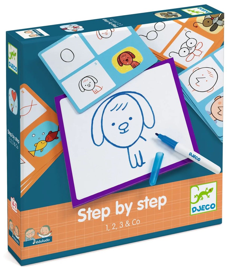 Eduludo - Maľovanie krok za krokom - 1, 2, 3 & Co