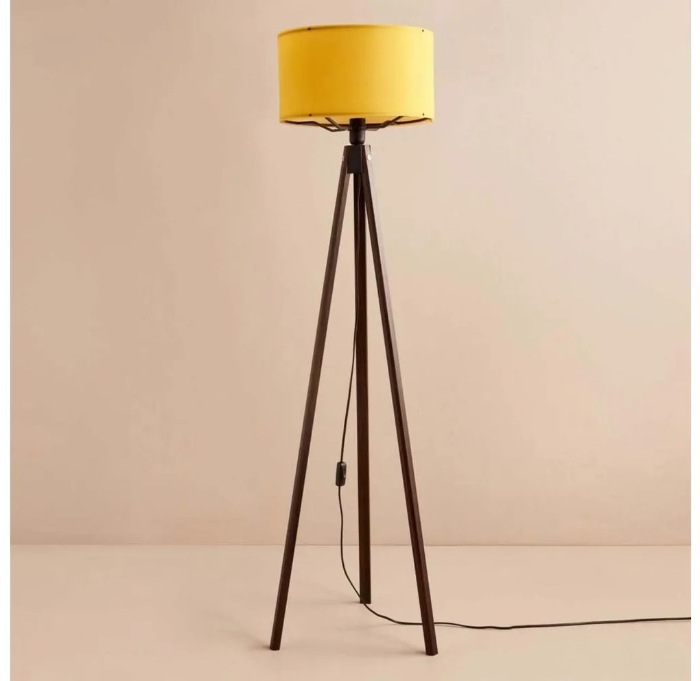 Stojacia lampa AYD 1xE27/40W/230V hnedá/oranžová