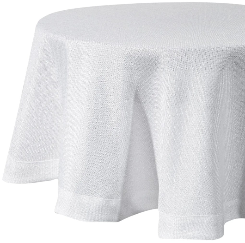 EUROFIRANY OBRUS BIANCA2 (FI) 120 CM BIELY