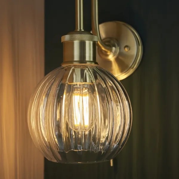 Endon 95507 - Kúpeľňové nástenné svietidlo KENDALL 1xE27/10W/230V IP44 mosadz