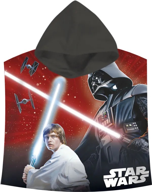 EUROSWAN Pončo Star Wars Darth Vader a Luke Skywalker 60/120 cm