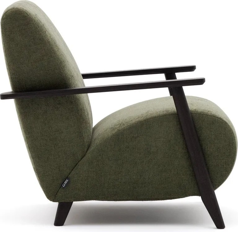 Zelené ženilkové kreslo Meghan – Kave Home