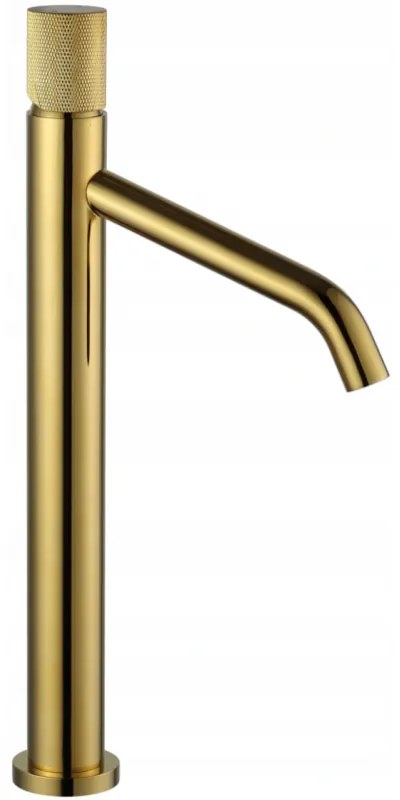 Mexen Rumba One vysoká umývadlová batéria, zlatá, 73511-50