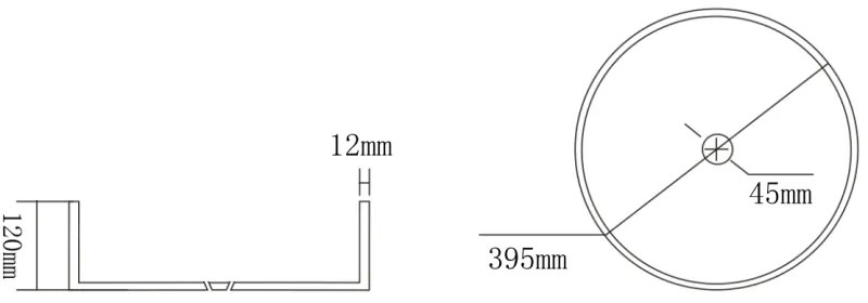 Mexen Dema, sklenené umývadlo na dosku 39 x 39 cm, číra, 24043900