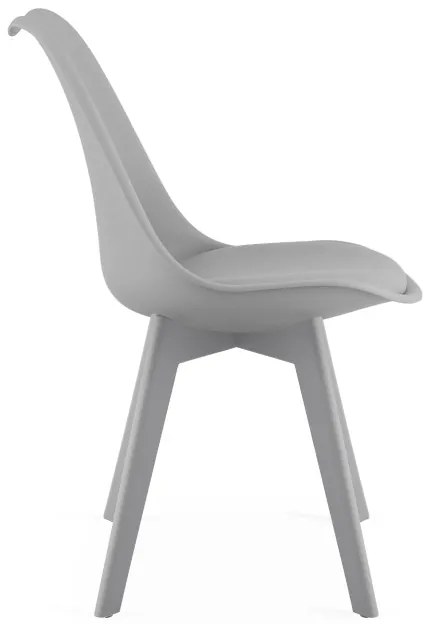 Set troch jedálenských stoličiek MARK sivý (3 ks)