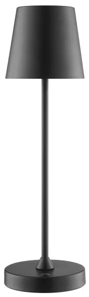 Brilliant - LED stmievateľná nabíjateľná dotyková stolná lampa ELORA LED/2,5W/5V 2700K IP44 čierna