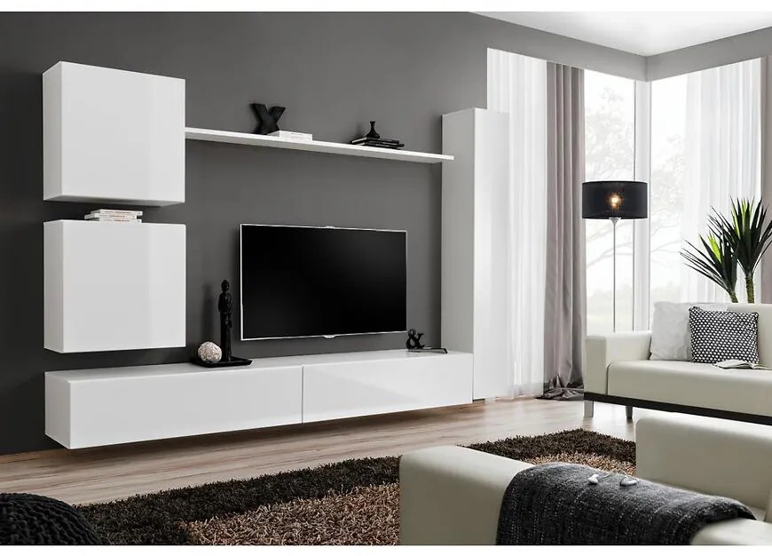 Obývacia stena Switch VIII biela