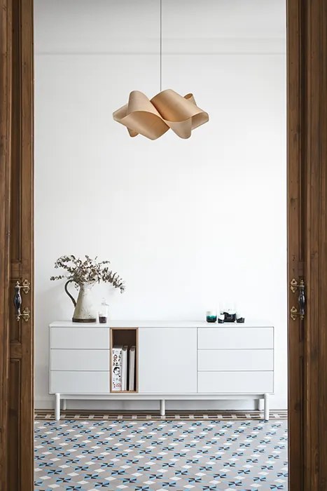 Teulat Corvo komoda do obývačky - Tmavosivá - 137 cm