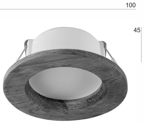 LED Podhľadové svietidlo WOODY SPOT LED/5,5W/230V 4000K čerešňa Ø10 cm