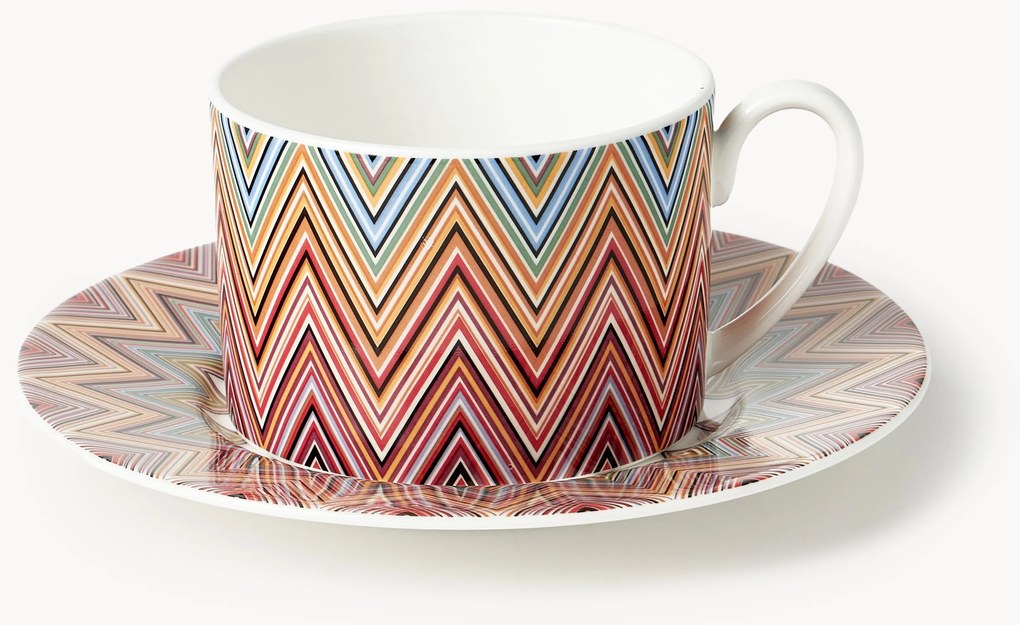 Súprava šálok na kávu's podšálkami z čínskeho porcelánu Jarris, 2 ks