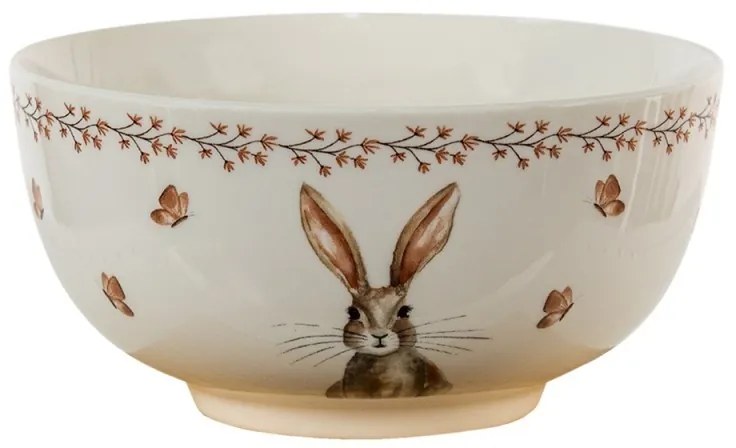 Porcelánová miska Rustic Easter Bunny - Ø 14*7 cm / 0.5 L