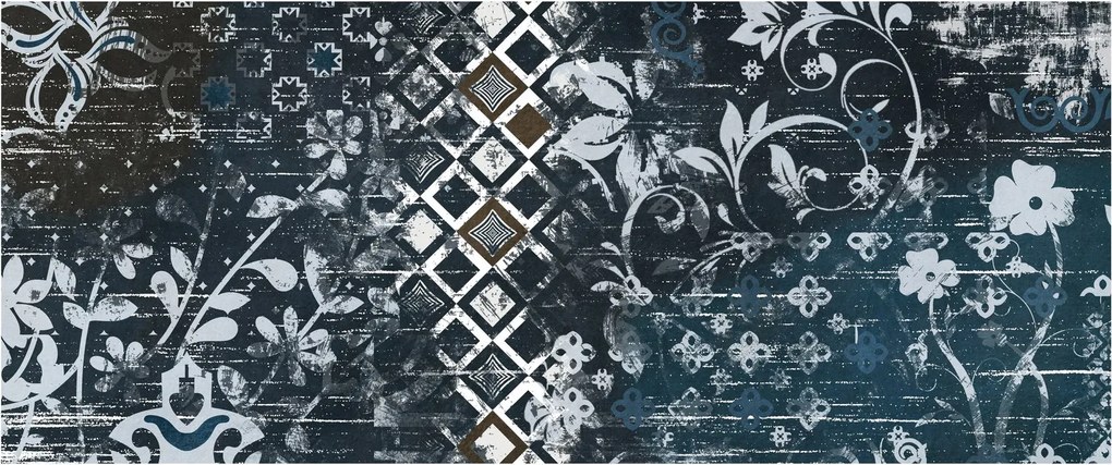 Obraz s kvetinovým dekorom (120x50 cm)