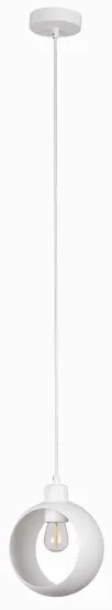Duolla - Závesné svietidlo na lanku IRONLINE 1xE27/15W/230V biela