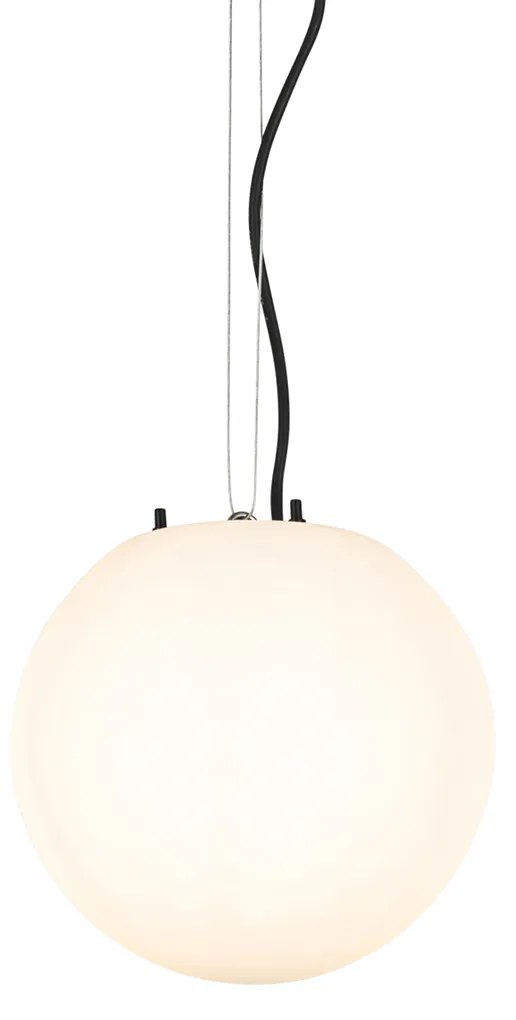 Moderné vonkajšie závesné svietidlo biele 25 cm IP65 - Nura