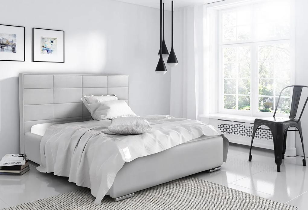 Luxusná posteľ Capristone 180x200cm, šedá