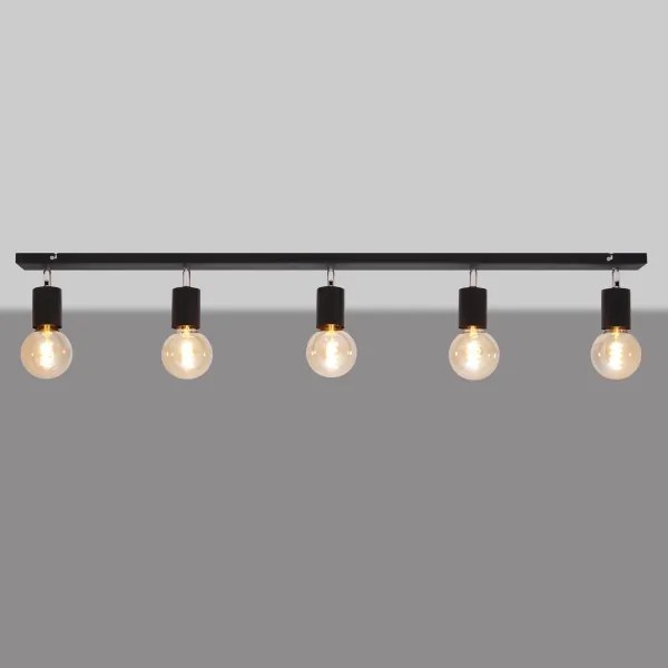 Bodové svietidlo TUNE 5xE27/20W/230V čierna