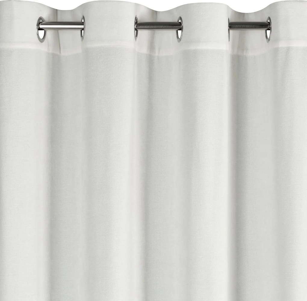 ZÁVES NA KRÚŽKOCH VANI 140X250 CM PRÍRODNÁ