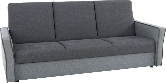 3-sed, celočalunený, sivá, LAGONA