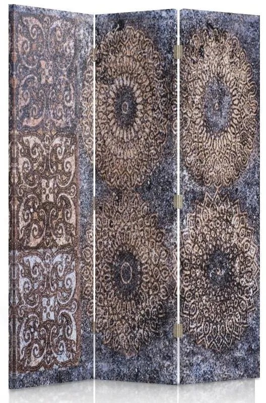 Gario Paraván Šikmé vzory Rozmery: 145 x 170 cm, Prevedenie: Otočný paraván 360°