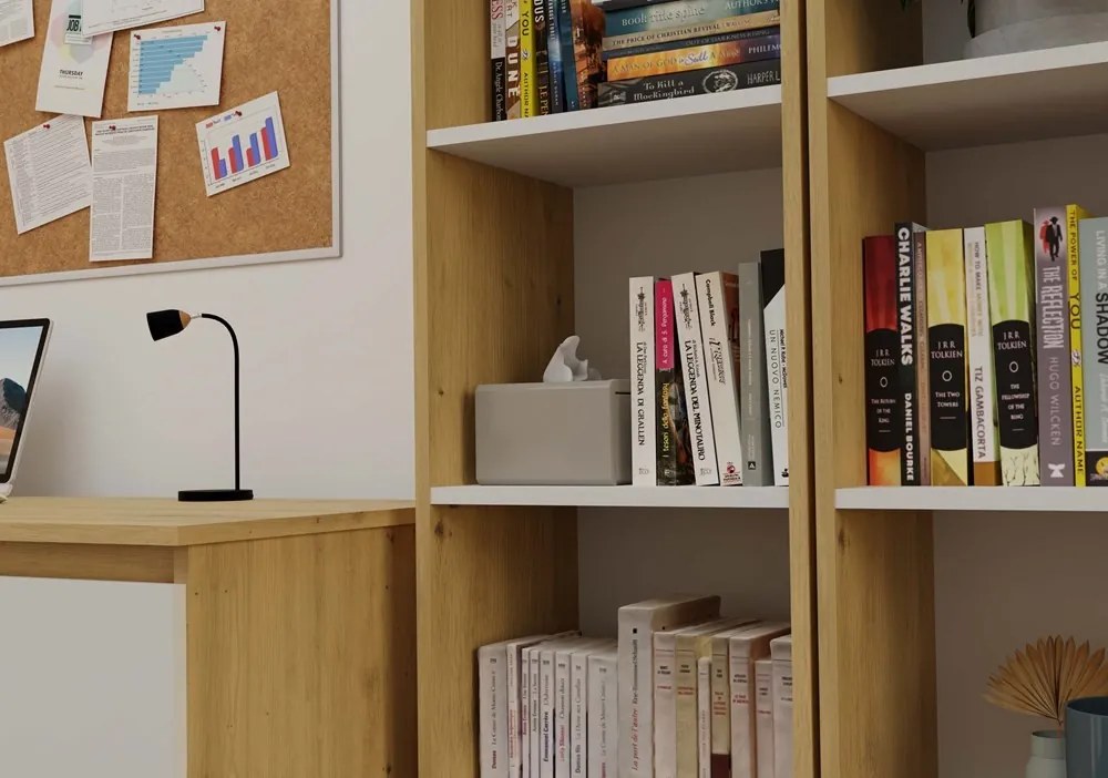 Regál Onyx R40 40 cm dub Artisan/biely