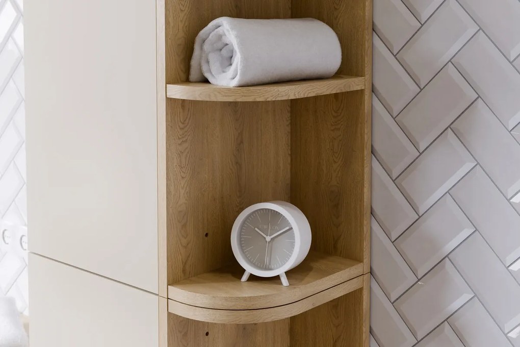 Koupelnový regál UNI 35 cm dub cremona