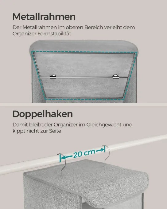 Set dvoch závesných organizérov RCH005W02 (2 ks)