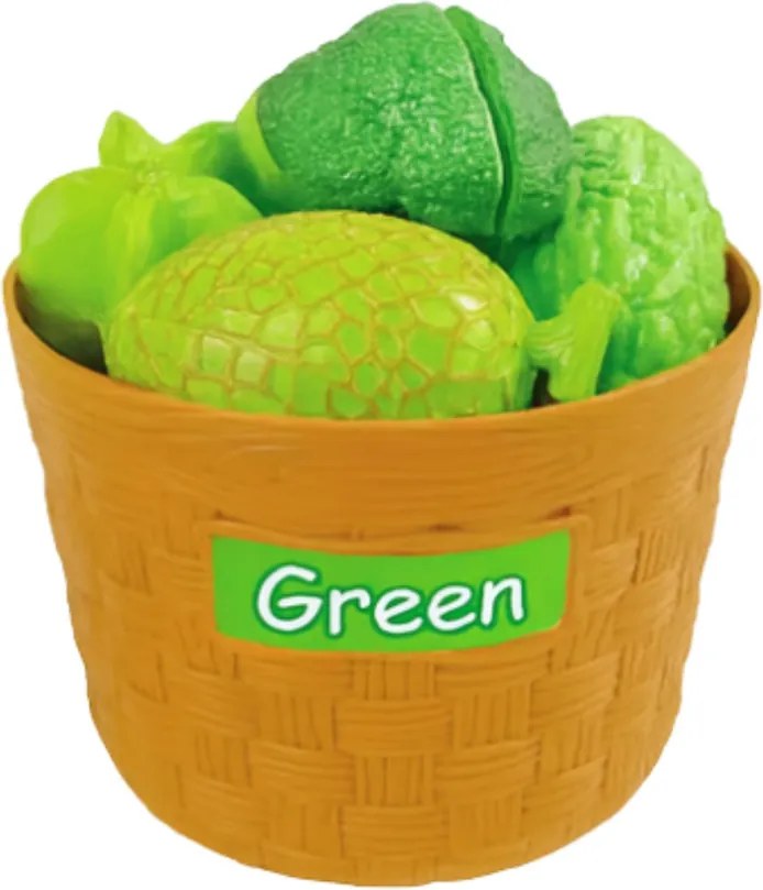 LEAN Toys Vzdelávacia sada na triedenie zeleniny a ovocia na krájanie 34 el.