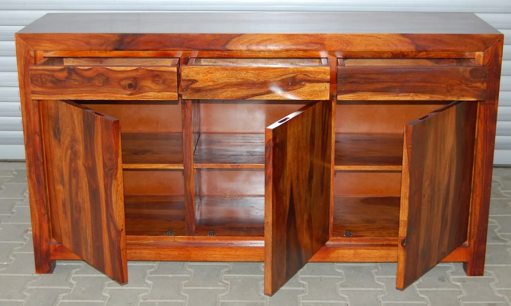 furniture-nabytek.cz - Drevená komoda z masívneho palisandru 140x45x90